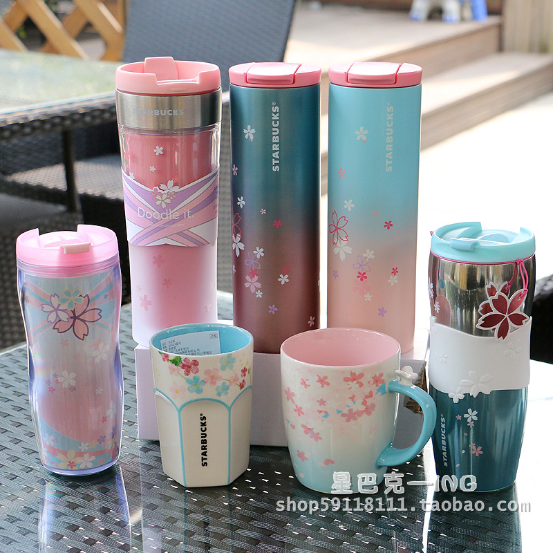 星巴克樱花款杯子