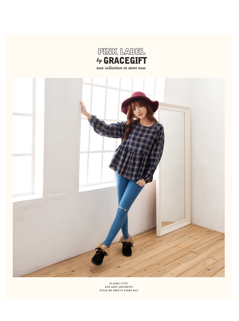 grace gift·翻领蝴蝶结雪地靴